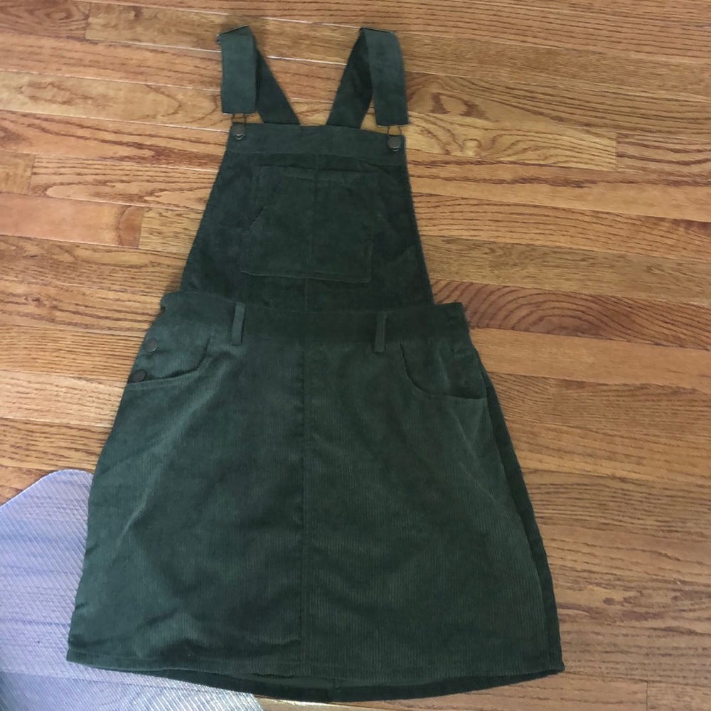 Corduroy Green Overalls